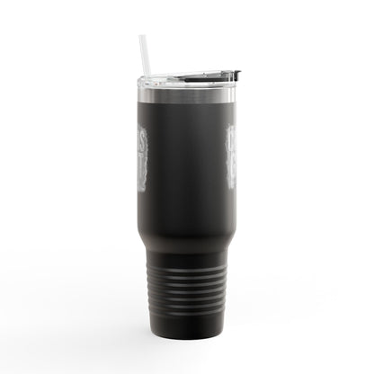 Chaos & Grit 40oz Insulated Travel Mug – Motivational, Durable, Adventure-Ready Drinkware