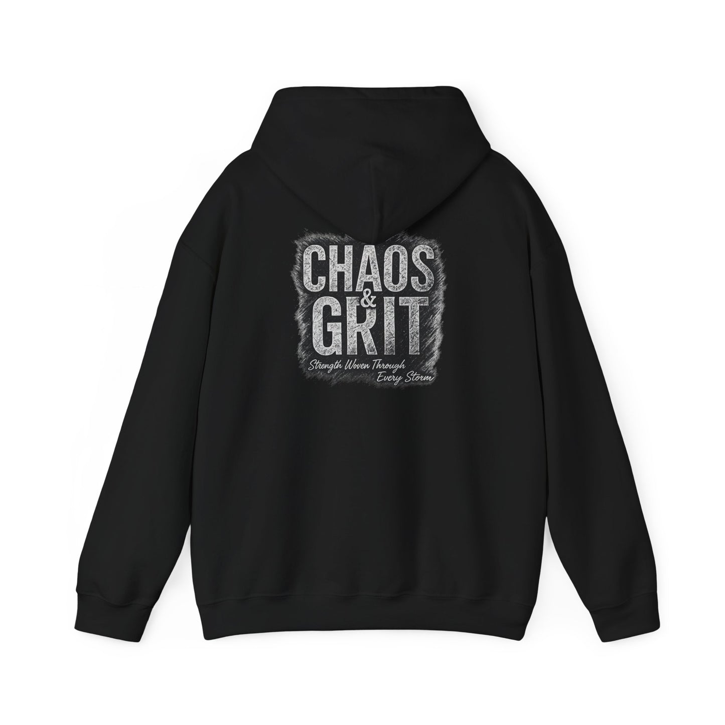 Chaos & Grit Hoodie – Motivational Unisex Sweatshirt, Soft Gift for Him or Her