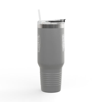 Chaos & Grit 40oz Insulated Travel Mug – Motivational, Durable, Adventure-Ready Drinkware