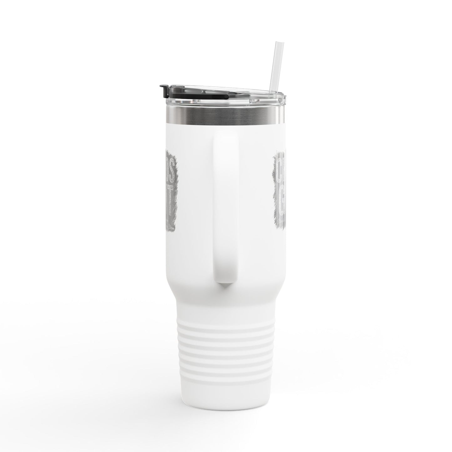 Chaos & Grit 40oz Insulated Travel Mug – Motivational, Durable, Adventure-Ready Drinkware