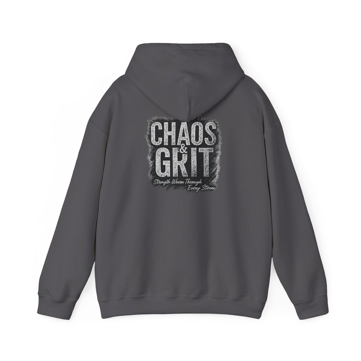 Chaos & Grit Hoodie – Motivational Unisex Sweatshirt, Soft Gift for Him or Her