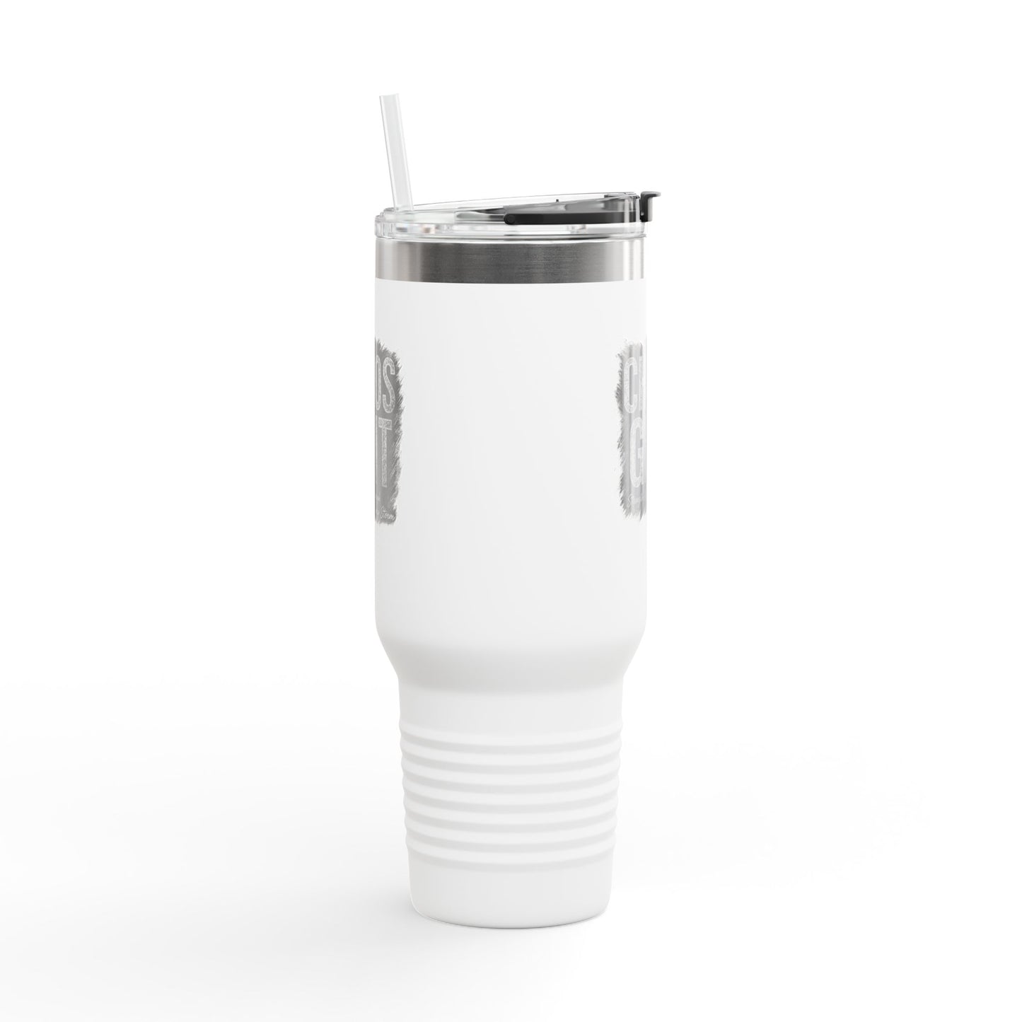 Chaos & Grit 40oz Insulated Travel Mug – Motivational, Durable, Adventure-Ready Drinkware