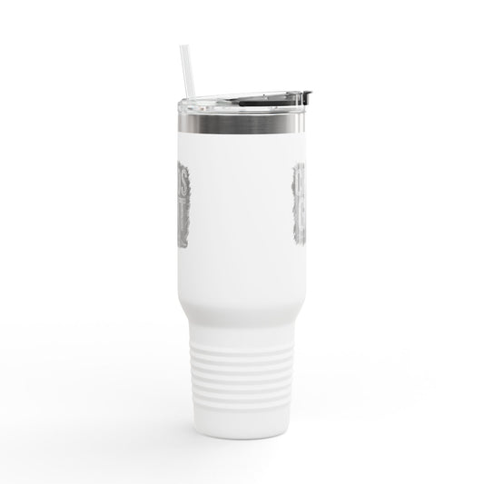 Chaos & Grit 40oz Insulated Travel Mug – Motivational, Durable, Adventure-Ready Drinkware