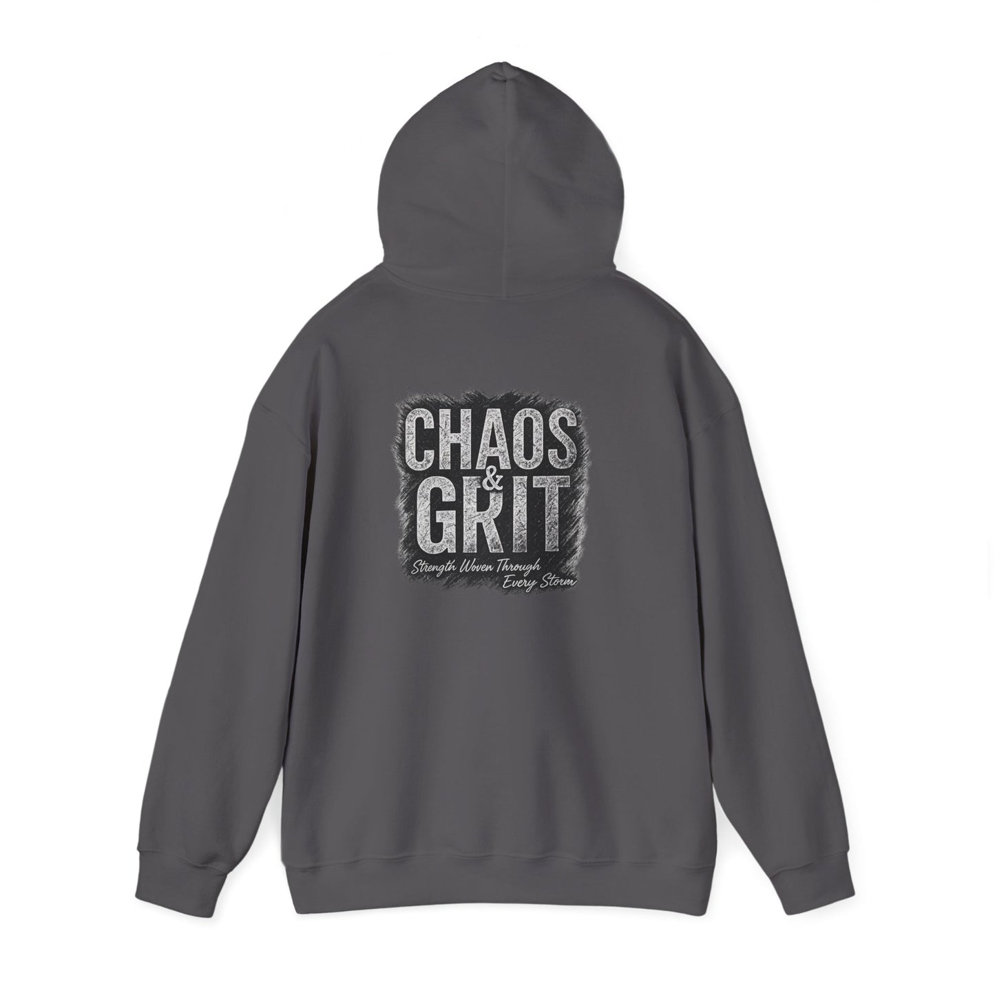 Chaos & Grit Hoodie – Motivational Unisex Sweatshirt, Soft Gift for Him or Her