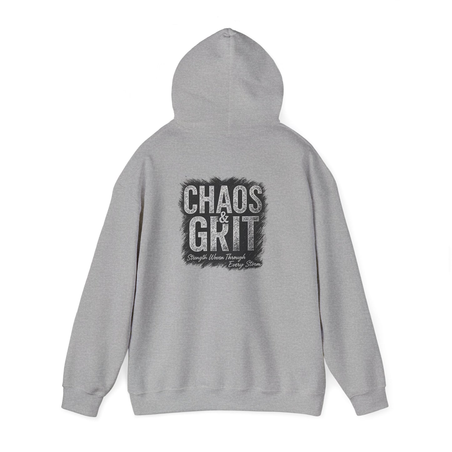 Chaos & Grit Hoodie – Motivational Unisex Sweatshirt, Soft Gift for Him or Her
